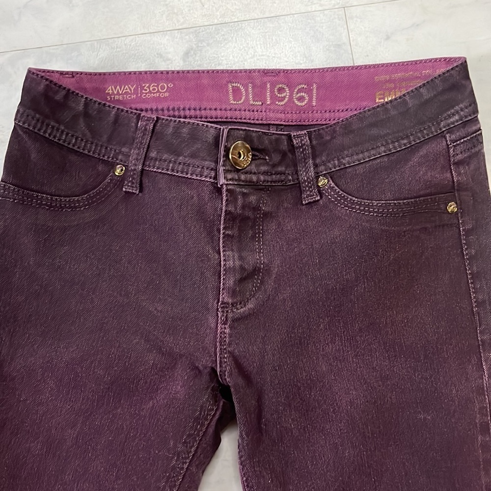 DL1961 Jeggings Emma Essential Collection Ombré dark purple/plum Size 26